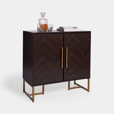 Walnut Parquet Front Sideboard