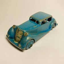 Crescent Toys #800 Jaguar Saloon Car Blue - Original Vintage (ref4)