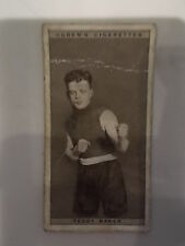TEDDY BAKER 1928 Ogdens Boxing Cigarette card Boxer Pugilists in action 
