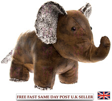 Faux Leather Brown Elephant