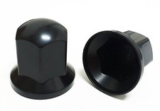 Truck Wheel Nut Cover Long Black Caps Lorry Trailer Crane Bus Caravan 20 x 33mm