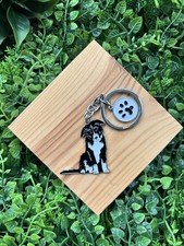 Border Collie Dog Keyring Gift