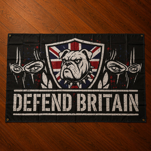 Defend britain 5x3ft flag - flag, |