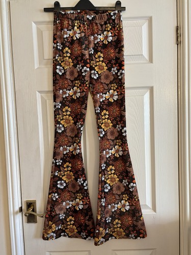Ladies flared velour stretch - flared,
