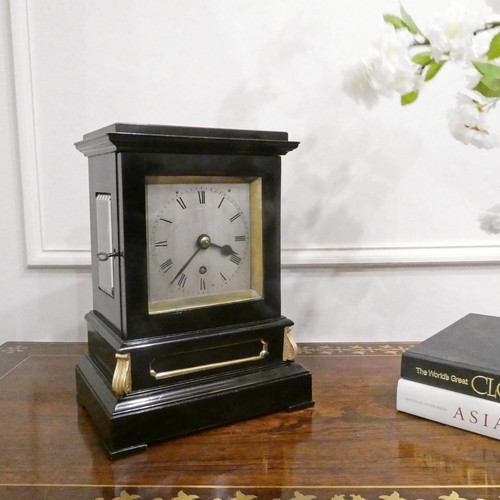 Antique library clock - clock, early