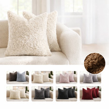 2 Pack Teddy Bouclé Cushion
