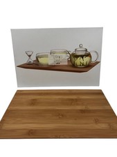 Jing Uplift Non-Slip Tea Tray Bamboo Serving Tray T2080 HY16