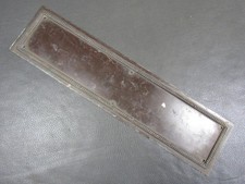 Antique or vintage cast copper door finger plate push spare part
