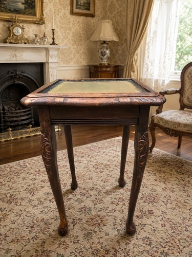 Antique carved oak - oak, table
