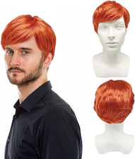 Men'S Ginger Short Wig -