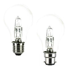 2 4 GLS Halogen 28w 42w 70w Bayonet Cap BC B22 ES Screw E27 Light Bulb