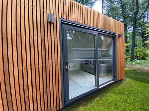 Converted shipping container