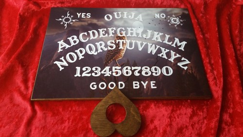 Wooden ouija board game owl - ouija,