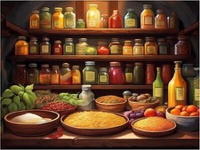 Tile Mural Still Life Rustic