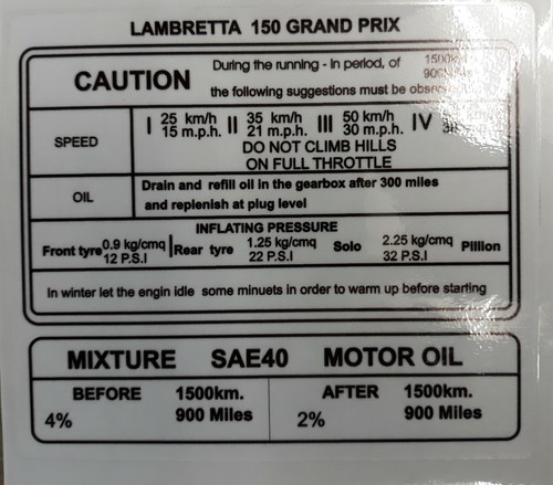 Lambretta 150 grand - lambretta, prix