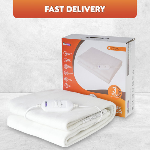 Electric blanket heated - heated, under