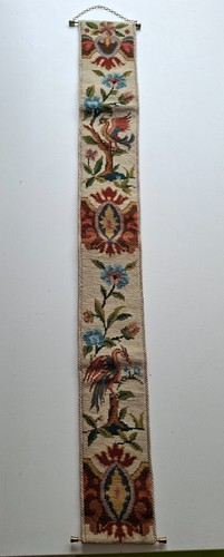 Vintage tapestry bell pull
