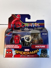 MARVEL MINIMATES SERIES HOMEMADE SUIT SPIDER-MAN & VULTURE MINI TOY FIGURE SET