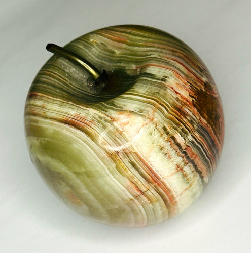 Polished green banded onyx - polished,