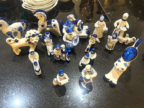 Vintage gzhel porcelain - vintage,