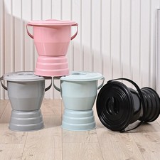 Spittoon with lid, chamber pot