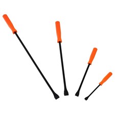 Pry Bar Set 4PCS Angled Crow Wrecking Prybar Jemmy Lever 100 180 300 & 450mm