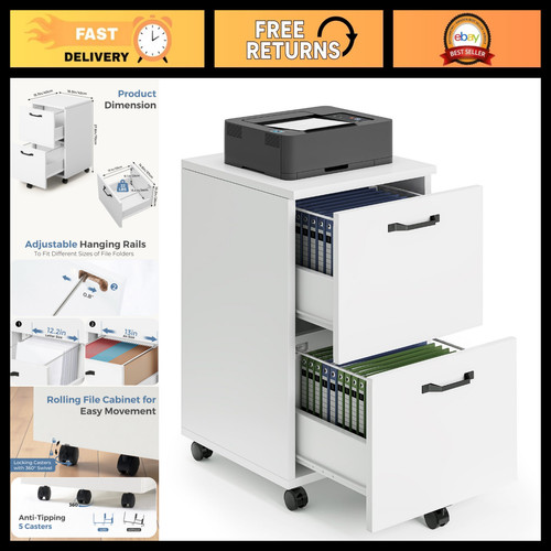 Drawer rolling file cabinet - 2,