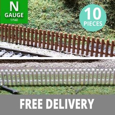 N Gauge Picket Fence x10 multi