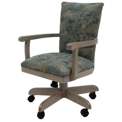 Swivel wood dining - swivel, caster