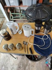 2x Travel Kettles 12v And 240v Plus Other Items.