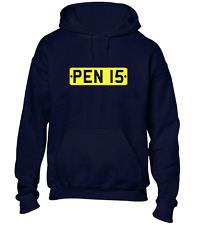 PENIS LICENSE PLATE HOODY HOODIE FUNNY RUDE JOKE DESIGN NOVELTY COMEDY GIFT CAR
