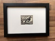 ‘Jay’- Framed Woodcut Bird