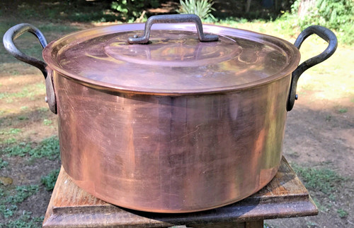 Large copper french stew stock - large,
