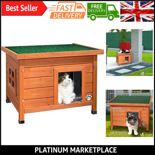 Outdoor cat house - with, kennel