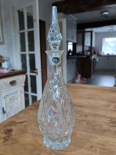 Vintage tall bohemia pressed - vintage,
