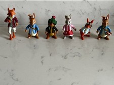 Posable Peter Rabbit FW & Co Figures x6 - Peter x2 Benjamin Lily Mr Tod Squirrel