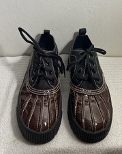 Jeffrey Campbell Shoes Brown Black Patent Leather Sz 9.5