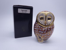 ROYAL CROWN DERBY BARN OWL PAPERWEIGHT