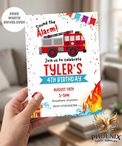 Personalised fire engine - personalised,