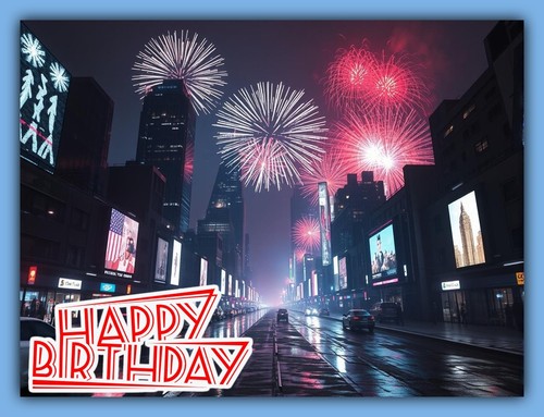 Happy birthday street - birthday,