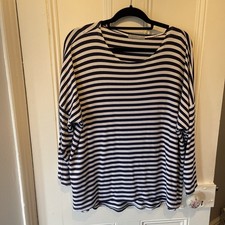 Navy and White Striped T-shirt