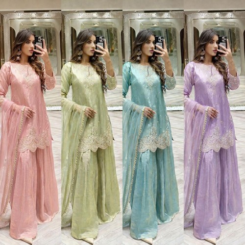Punjabi sharara plazzo kurti - punjabi,