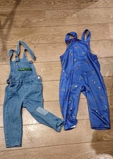 Boys Toddlers Blue Pair Of Dungarees Age 3 And 4 Years