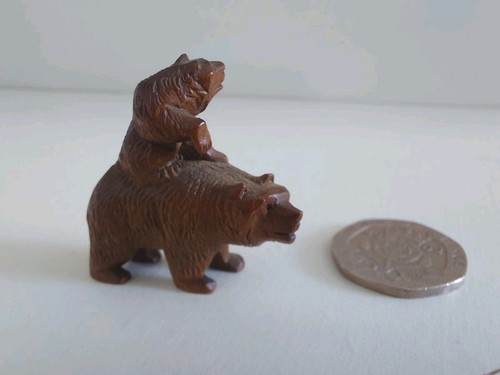 Vintage black forest miniature - black,