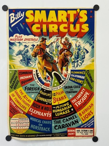 Vintage billy smart - smart's, circus