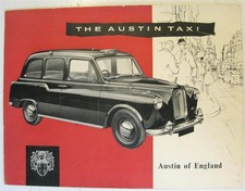AUSTIN Taxi Car Sales Brochure c1960 #1711