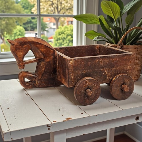 Vtg hand carved wood - hand,