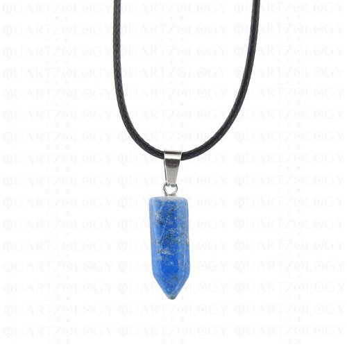 Lapis lazuli hexagon necklace - lazuli,