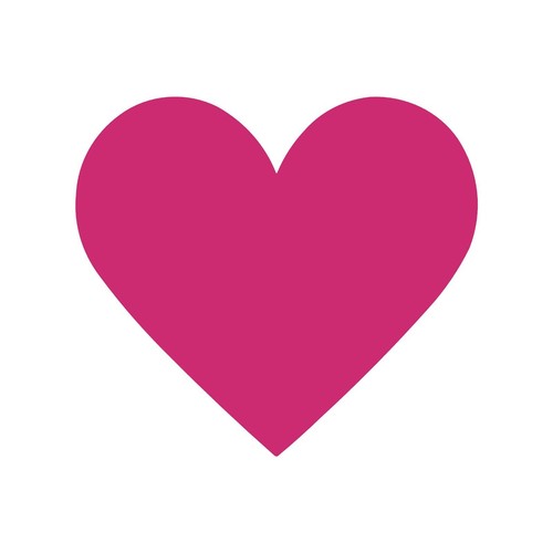 Heart shape vinyl decal love - vinyl,