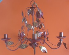 Vintage Retro Red Toleware